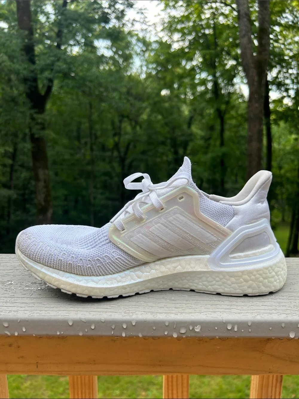 adidas UltraBoost 20 'White Iridescent' men’s size 8